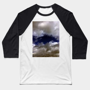 Fluffy Clouds Outlying the Blue Sky Baseball T-Shirt